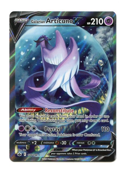 Chilling Reign - Galarian Articuno V 170/198