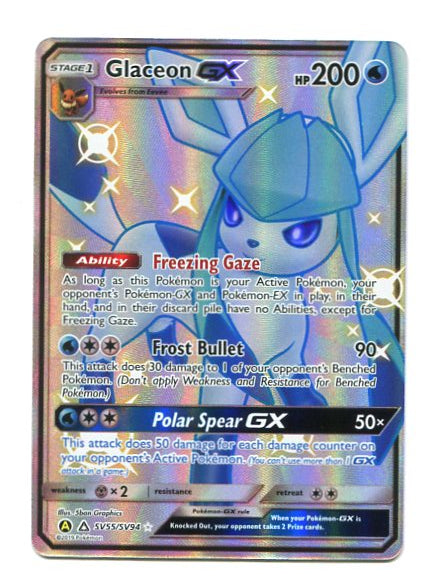 Hidden Fates - Glaceon GX SSV55/SV94