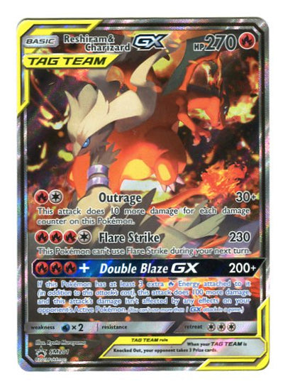 Promo - Reshiram & Charizard GX SM201