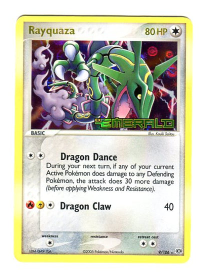 EX Emerald - Rayquaza 9/106 - Reverse Stamp