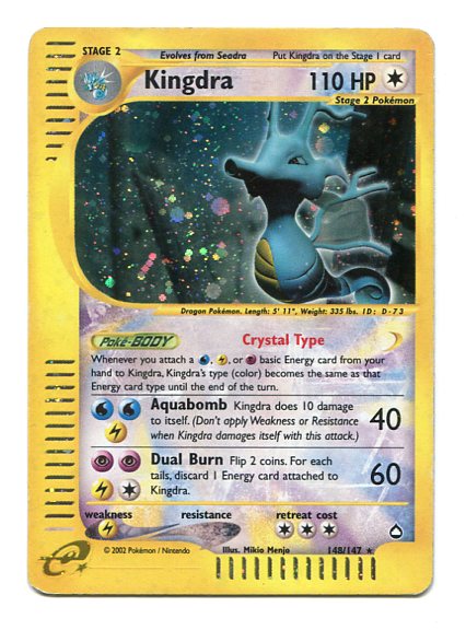 Aquapolis - Kingdra 148/147 - Holo Crystal