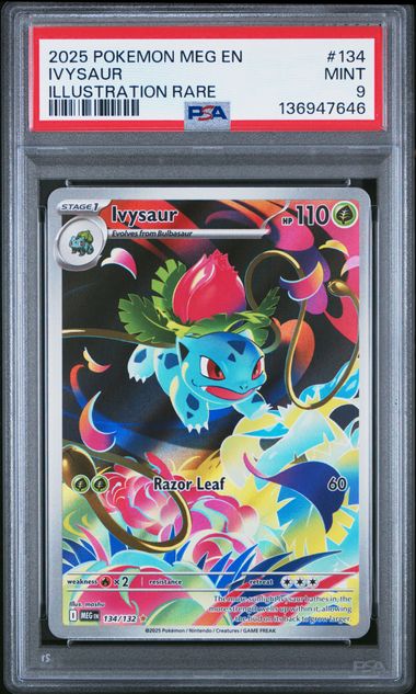 PSA 9 - Ivysaur 134/132 - Mega Evolution