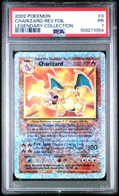 PSA 1 - Charizard 3/110 Reverse - Legendary Collection