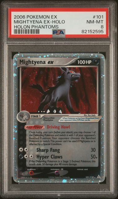 PSA 8 - Mightyena ex 101/110 - Holon Phantoms
