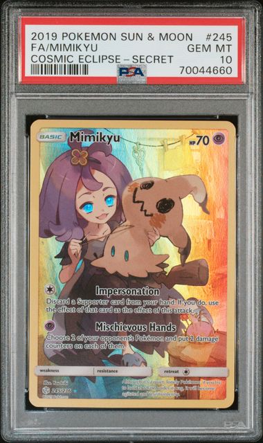 PSA 10 - Mimikyu 245/236 - Cosmic Eclipse