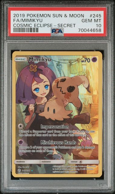 PSA 10 - Mimikyu 245/236 - Cosmic Eclipse