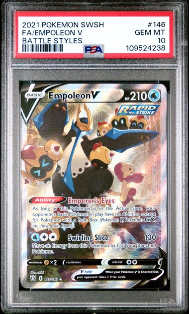 PSA 10 - Empoleon V 146/163 - Battle Styles