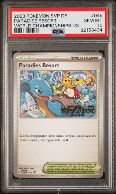 PSA 10 - Paradise Resort SVP 045 - Worlds Promo - German