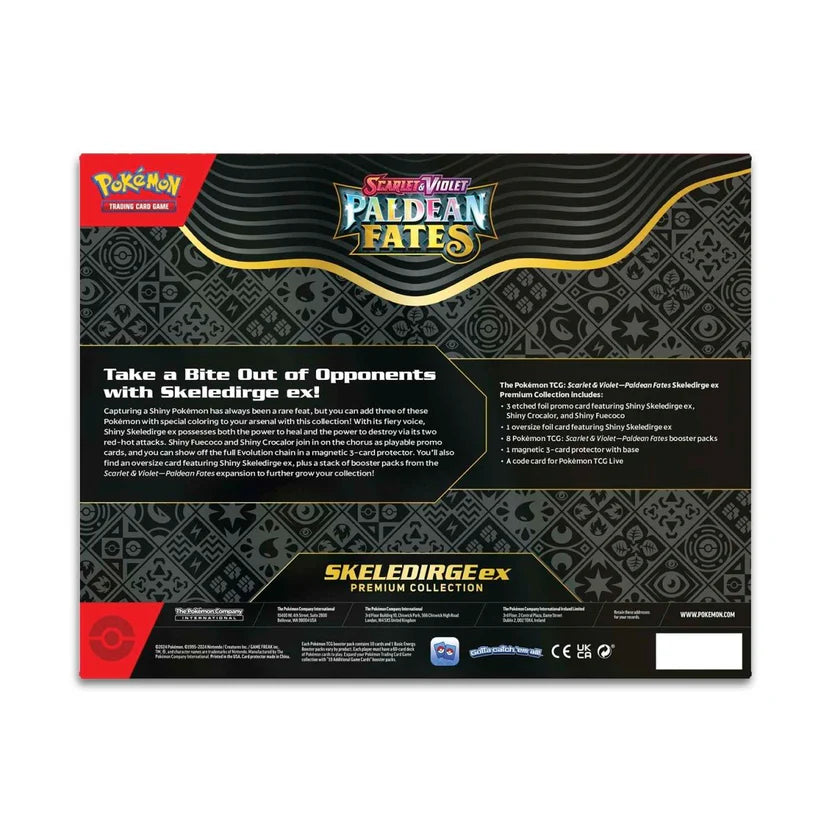 Pokémon TCG Scarlet & Violet: Paldean Fates Premium Collection Box - Skeledirge ex