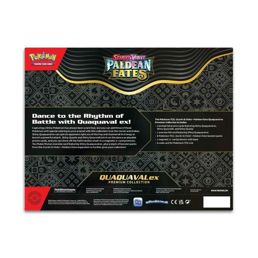 Pokémon TCG Scarlet & Violet: Paldean Fates Premium Collection Box - Quaquaval ex