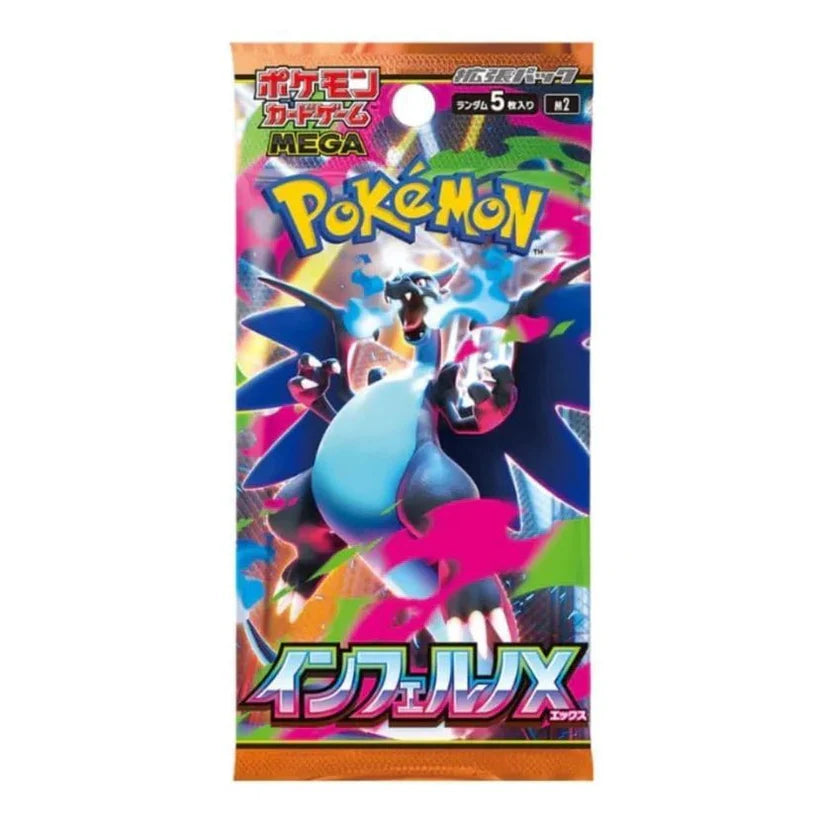 Pokémon Mega Evolutions: Inferno X Booster Pack - Japanskt