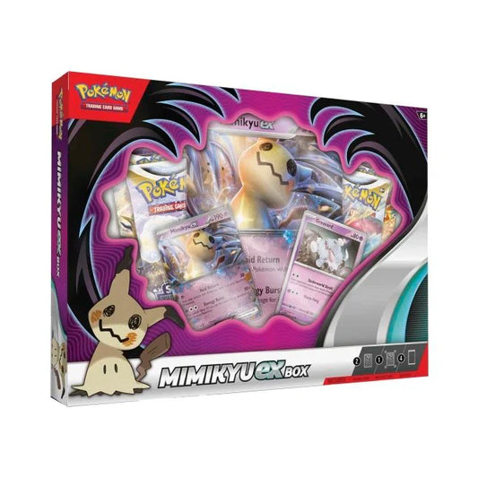 Pokémon TCG: Mimikyu ex Collection Box - Se Beskrivning