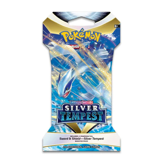 Pokémon TCG Sword & Shield: Sleeved Silver Tempest Booster Pack
