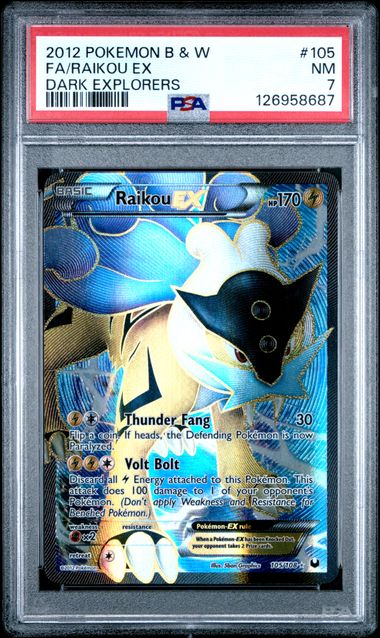 PSA 7 - Raikou ex 105/108 - Dark Explorers