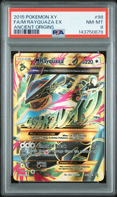 PSA 8 - M Rayquaza EX 98/98 - Ancient Origins