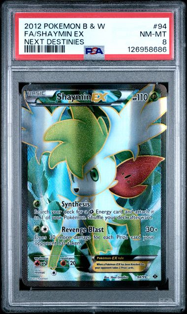 PSA 8 - Shaymin ex 94/99 - Next Destinies