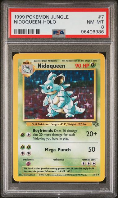 PSA 8 - Nidoqueen 7/64 - Jungle