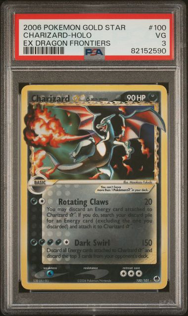 PSA 3 - Charizard Gold Star 100/101 - EX Dragon Frontiers